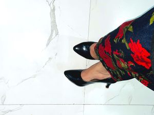 Black Patent Leather Heels