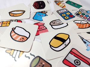 School &amp; Tiffin Items Sticker Pack of 36 Stickers