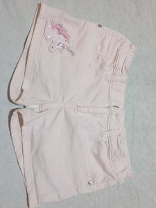 Cute White Unicorn Shorts