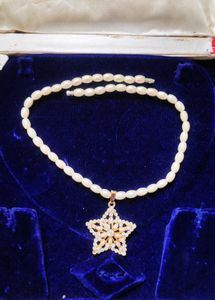 Pearl Necklace with Star Pendant