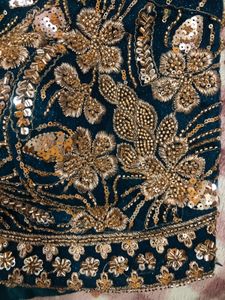 Peacock Blue Elegant Lehenga Choli With Dupatta