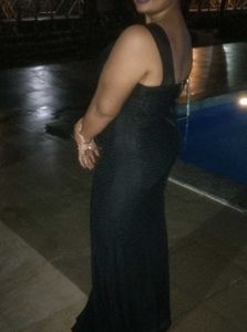 Elegant Black Cassino Gown