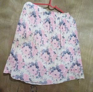 Floral Print Mini Skirt