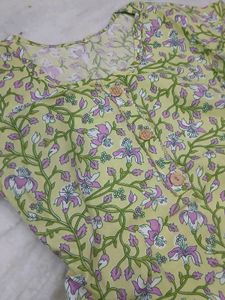 Floral Print Kurti Top