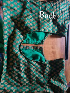 Green Paisley Blouse With Astar Attached