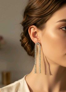 Dangling Rhinestone Earrings