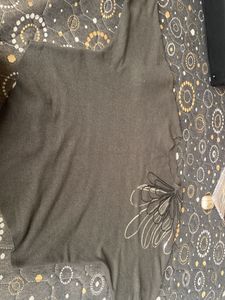 Gray Embellished Top