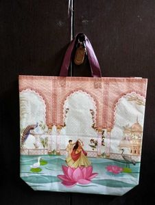 Tote Bag With Indian Art