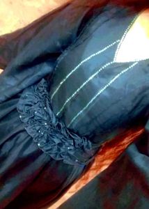 Dress- Korean Style With Smocking Belt