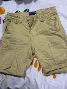 3-4 Year Khakhi Colour Cotton  Shorts