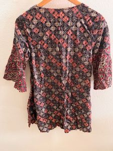 Print And Embroidery Top
