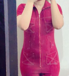 Red Romper Jumpsuit