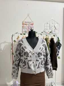 Animal Print Cardigan