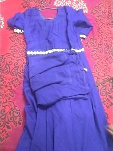 Long Frock With Churidar Salwar
