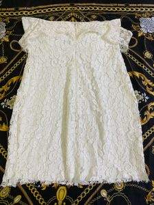 Lace Off-Shoulder Dress Bust 32(stretchy)