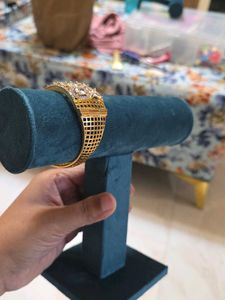 Ad Cubic Zirconia Swarovski Crystal Gold Bracelet