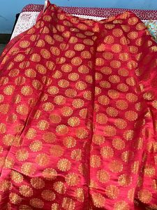 Red &amp; Gold Ethnic Skirt