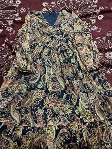 Paisley Print Maxi Dress