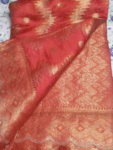 Red &amp; Gold Ethnic Fabric