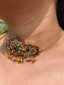 Stone Work choker Set With Earning