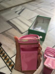 Pink Heeled Sandals