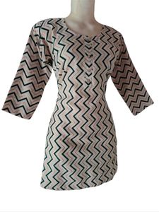 Zigzag Print Short Kurti