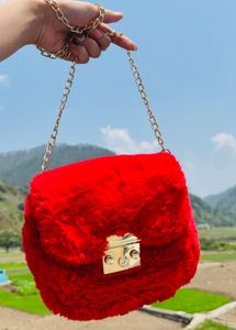 Bright Red Long Sling Bag