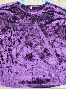 Purple Velvet Top