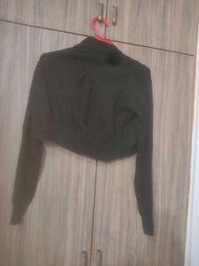 Black Cropped Bolero Jacket