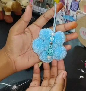 Cute Flower Pom-Pom Charm Set Any 1