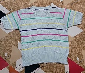 Striped Knit Top - Pastel Perfection!