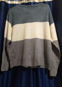 Oversize Winter Unisex Top Grey And White.Little