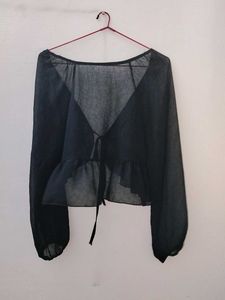 Goth Pinterest sheer shrug