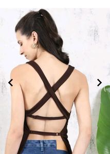 Brown Sleeveless Tank Top