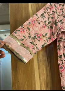 Floral Print Kurta Set With Dupatta