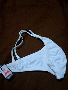 White Cotton Bra without paded