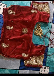 Maroon Embroidered Lehenga Choli