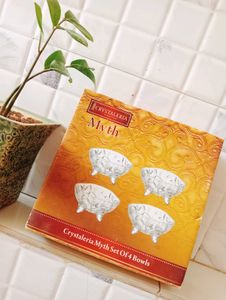 4 Crystal Bowls