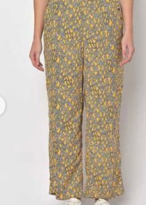 Printed Palazzo Pants with Tags