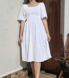 Cotton White Dress