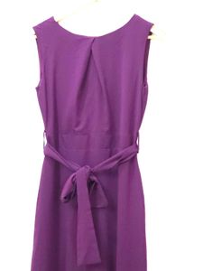 Purple Sleeveless Midi Dress