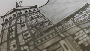 Kedarnath Temple Sketch