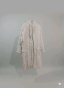 Soft Pink and White Striped RobeA good, brief titl