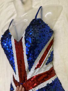 Sequin Union Jack Bodycon Dress