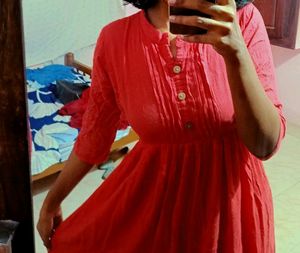 Peach Colour Dress