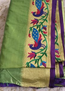 One Time Use Saree Paithani Totali New Hai
