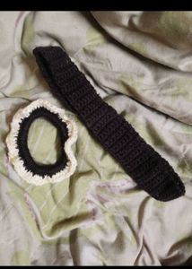 Crochet Hair Accessories- Headband & Scrunchie