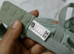 Comfortable Green Bra