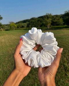White Scrunchies