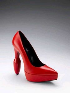 Red Thigh High Platform Boots
